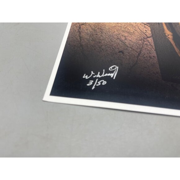 LE GM Harley Davidson motorcycle print artwork signed 3/50 skull 16x12" READ - Picture 2 of 6